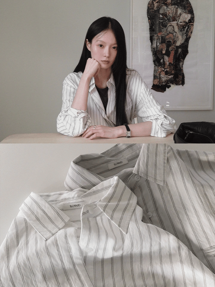 MOMA MINIMAL STRIPE POCKET SHIRT - 2 COLORS