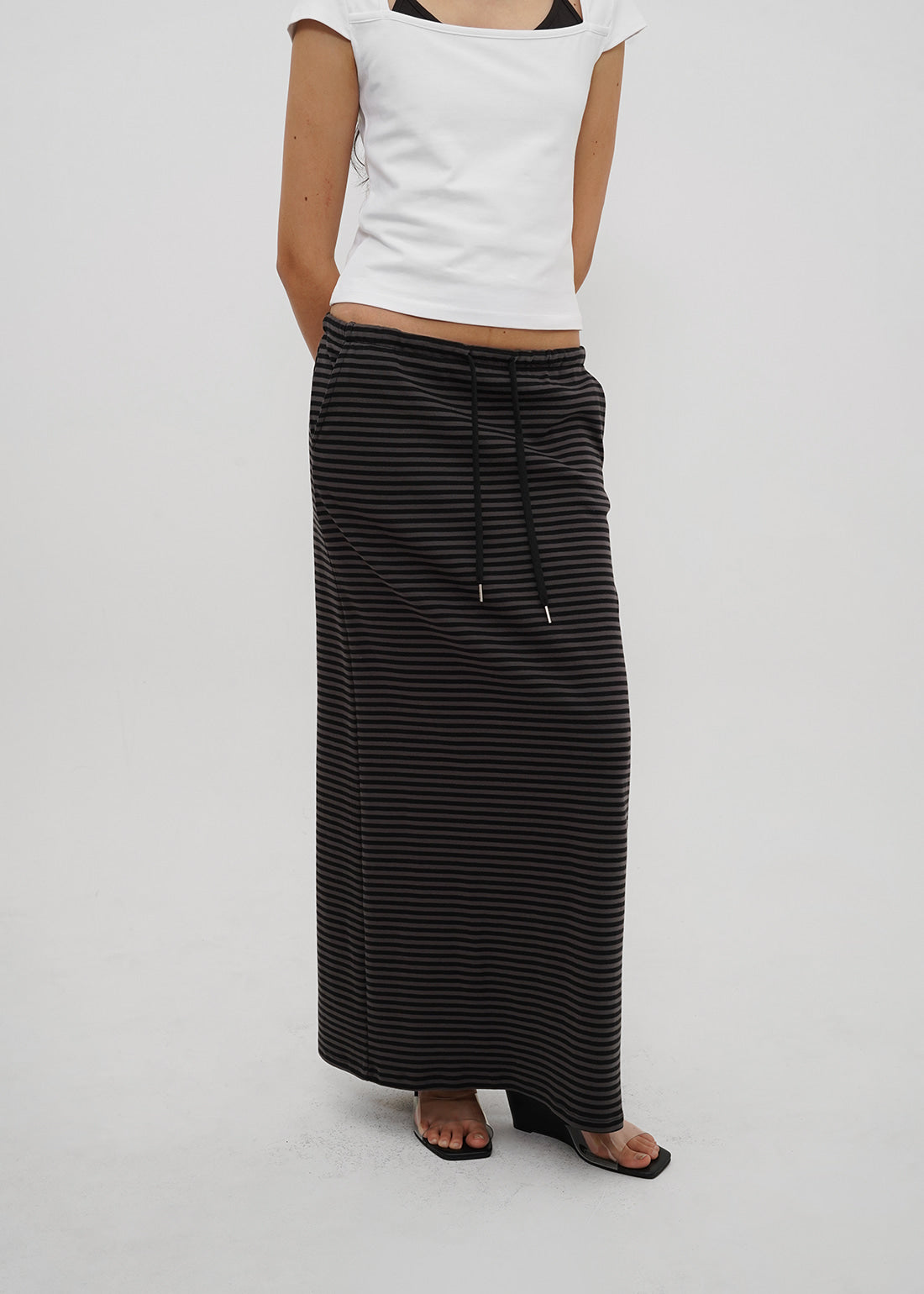STANDARD BANDED LONG SKIRT - 4 COLORS 12