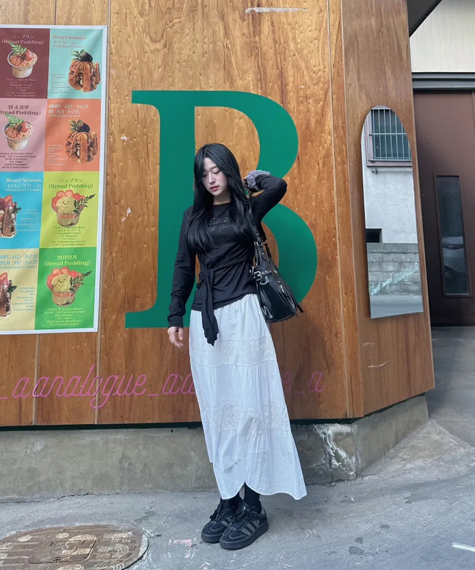 AMBER BUCKLE SHOULDER BAG BLACK