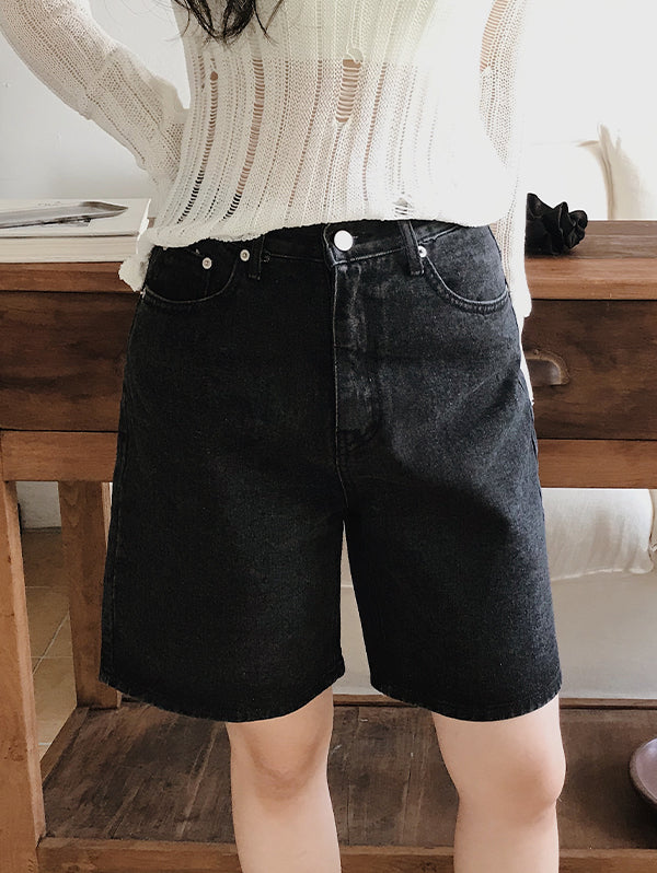 FIRM-FIT DARK-TONE BERMUDA PANTS - 6 COLORS