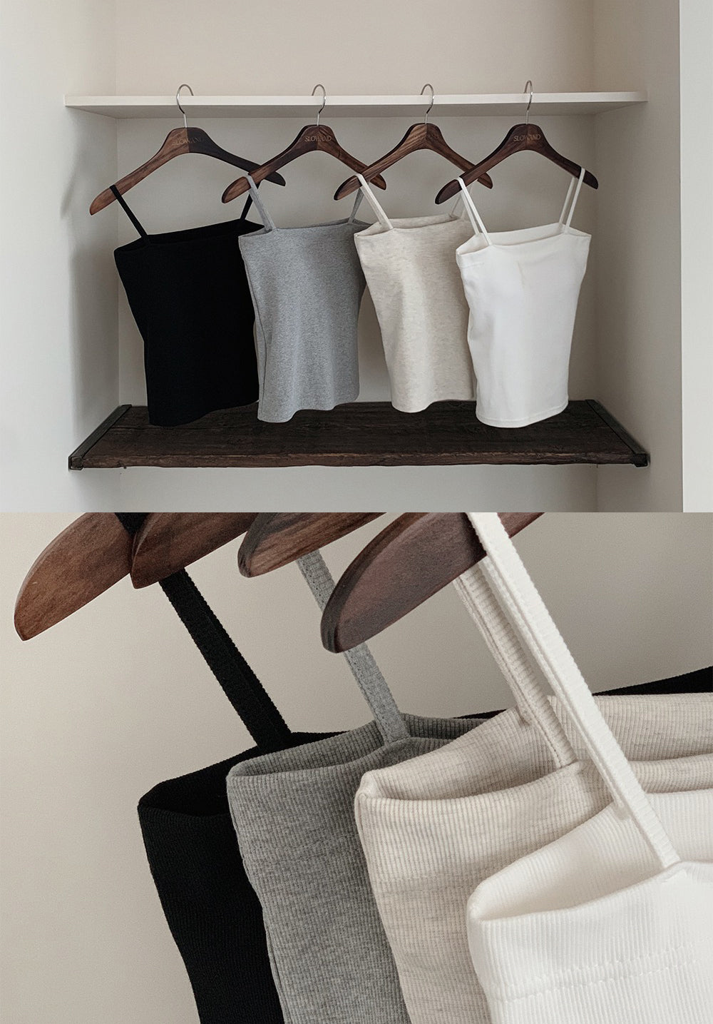 FIRM SQUARE-NECK SLEEVELESS - 3 COLORS