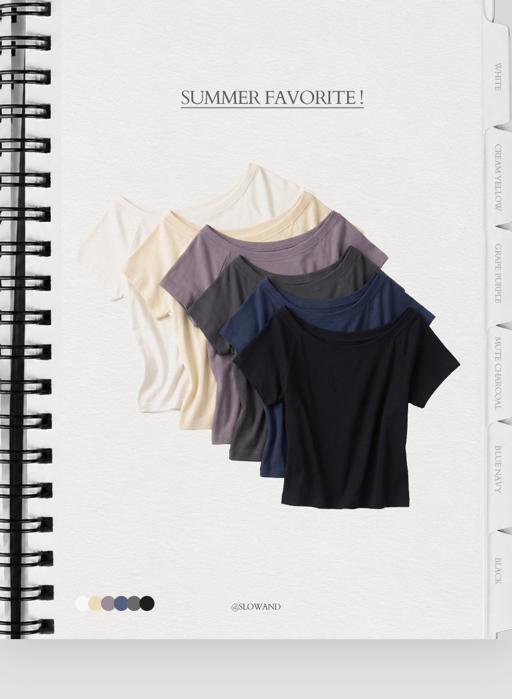 OUR-FIT RAGLAN 2-WAY TEE - 6 COLORS