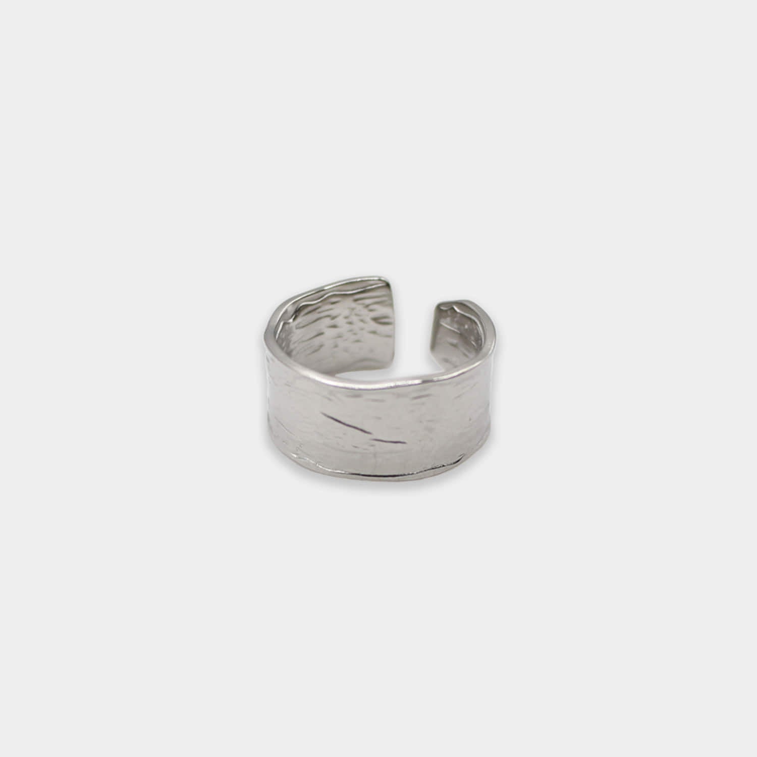 Crush Texture Wide Ring 1