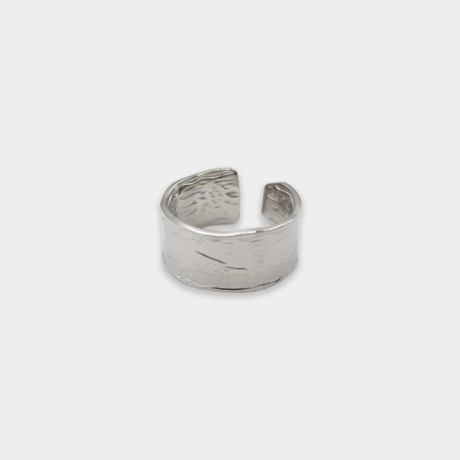 Crush Texture Wide Ring 2