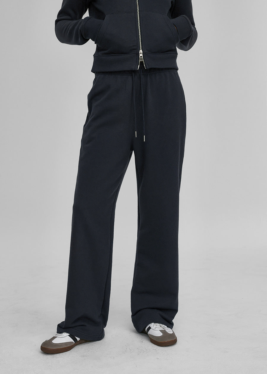 HEAVY COTTON STRAIGHT BANDED PANTS - 2 COLORS 2