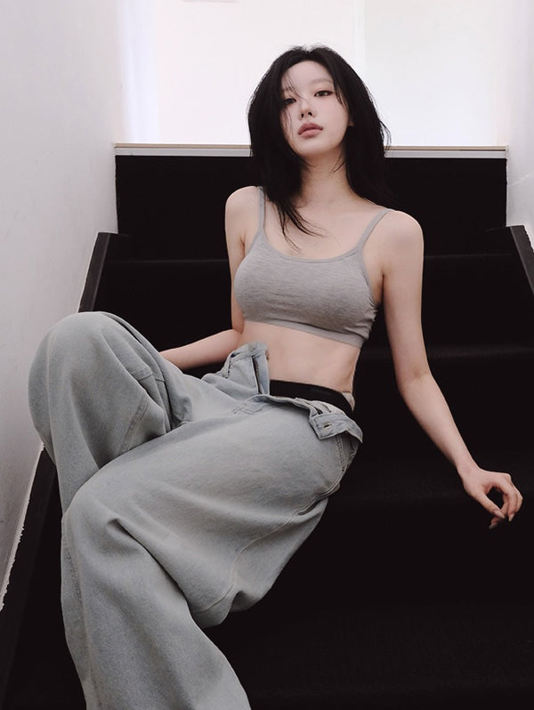 SOFT COOL BUILT-IN BRA TOP - 3 COLORS