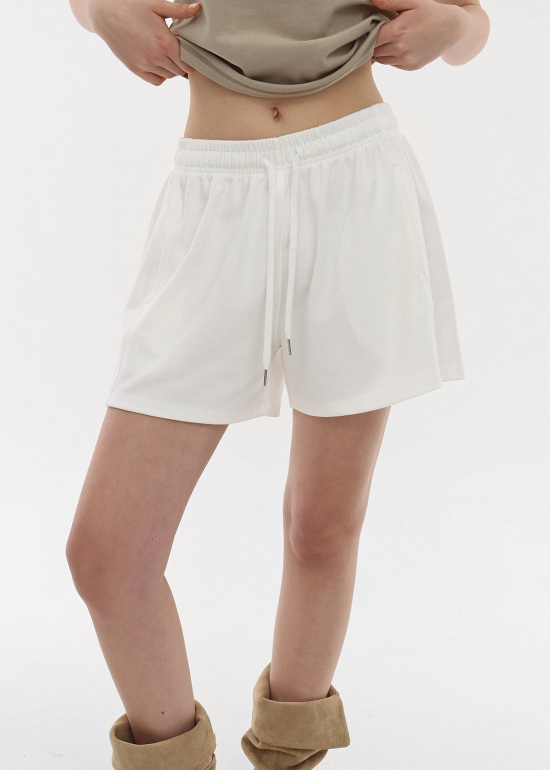 AIR SWEAT CROPPED BANDED PANTS - 4 COLORS 15