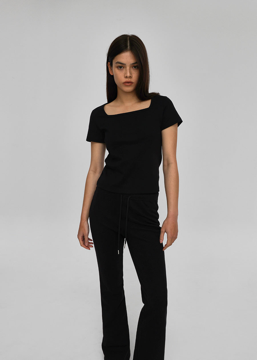 STANDARD SQUARE NECK SHORT SLEEVE TEE - 4 COLORS 1