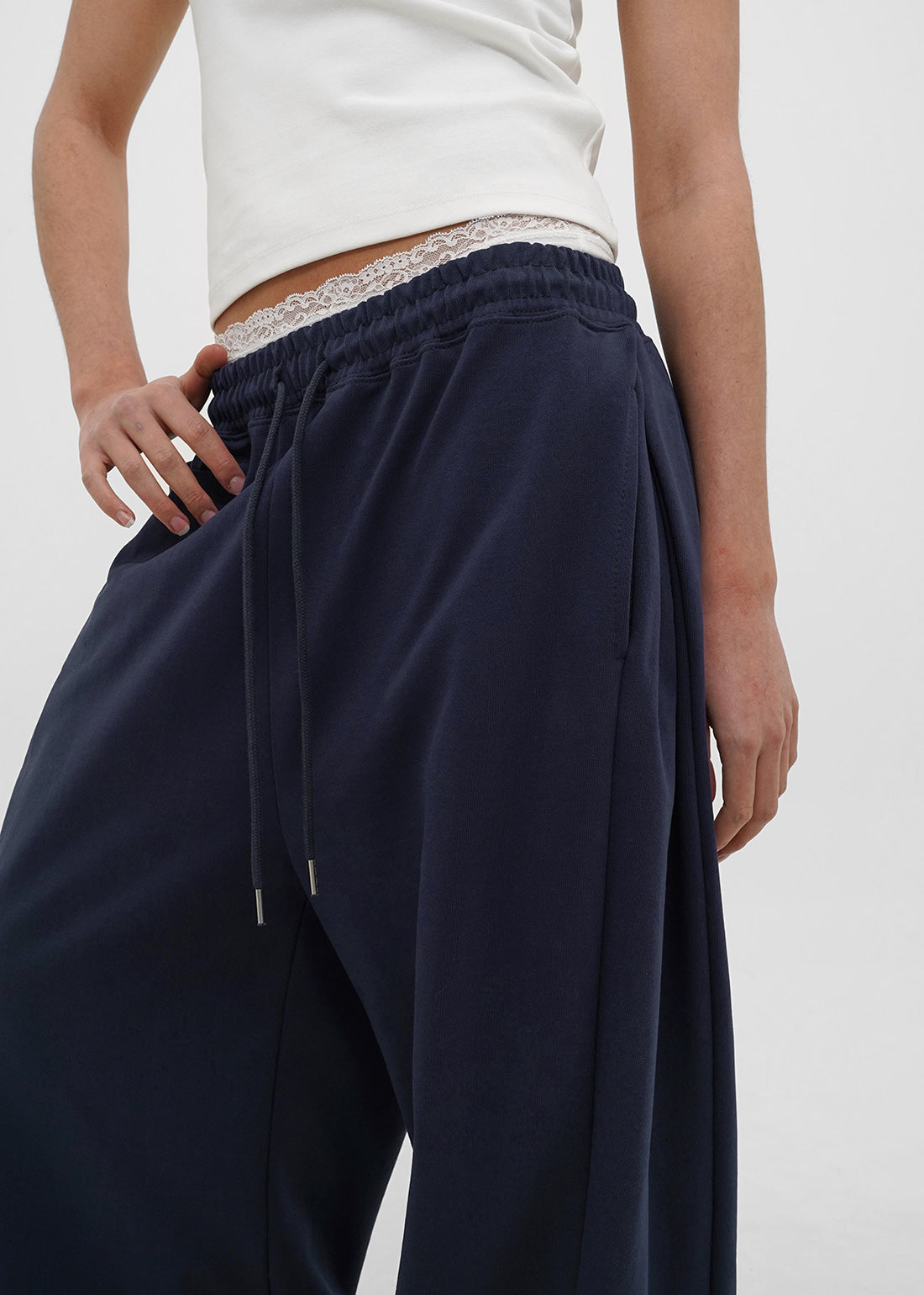 MID SWEAT FOLDING TWO-WAY PANTS - 4 COLORS 4
