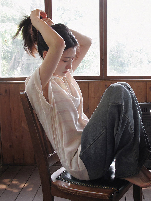 FRENCH STRIPE PIQUE T-SHIRT - 3 COLORS
