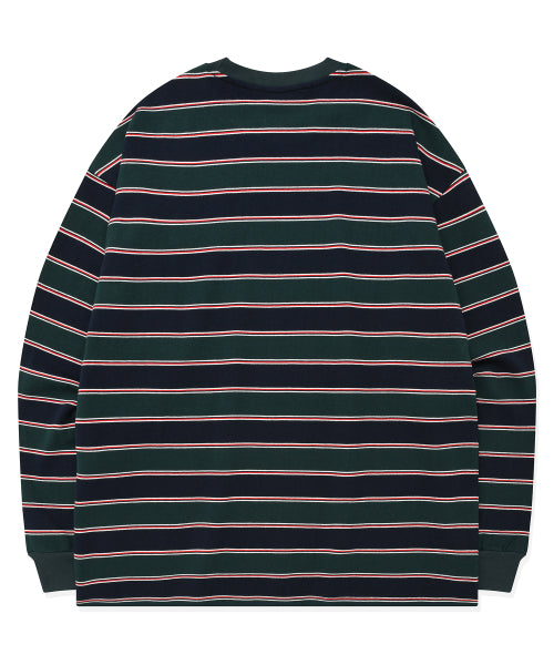 STRIPE WAPPEN LOGO LONG SLEEVE NAVY
