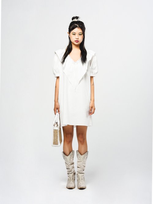 DRESS [] - 2 COLORS WHITE