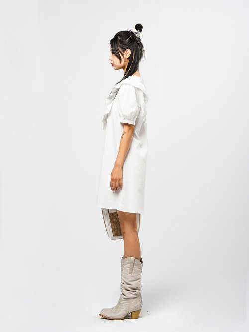 DRESS [] - 2 COLORS WHITE