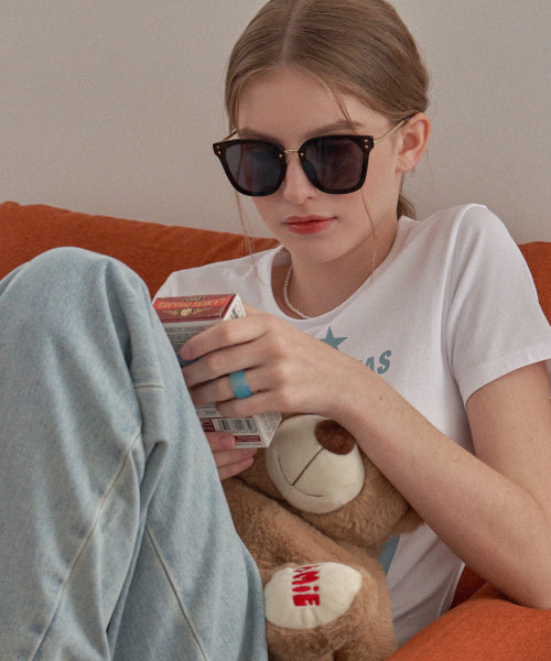 RIETI DORIS 2COLORS SUNGLASSES AS SHOWN