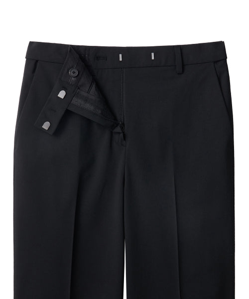 WIDE HIDDEN BANDING SLACKS - 2 COLORS BLACK