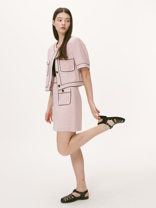 SKIRT [BLACK] - 2 COLORS PINK