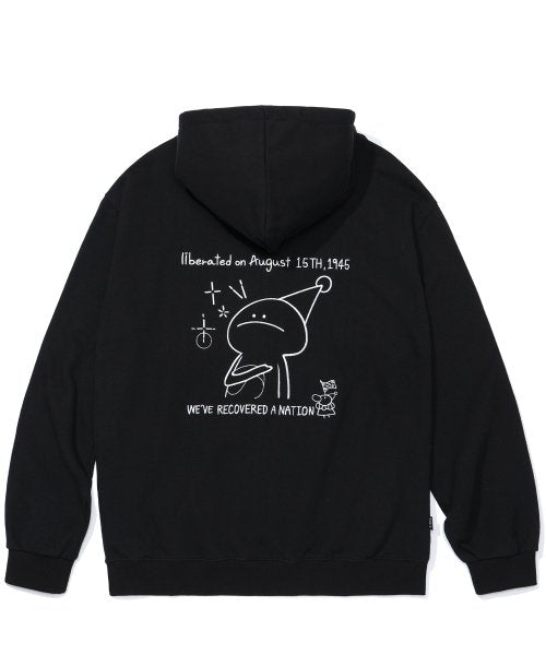 LIBERATED ON AUG 15TH HOOD ZIP-UP AS SHOWN