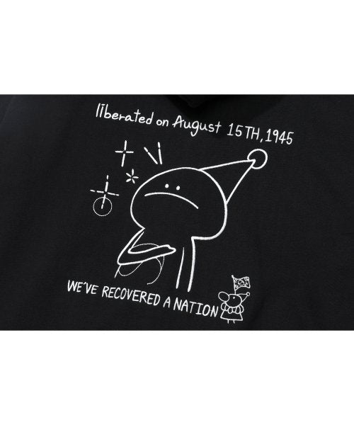 LIBERATED ON AUG 15TH HOOD ZIP-UP AS SHOWN
