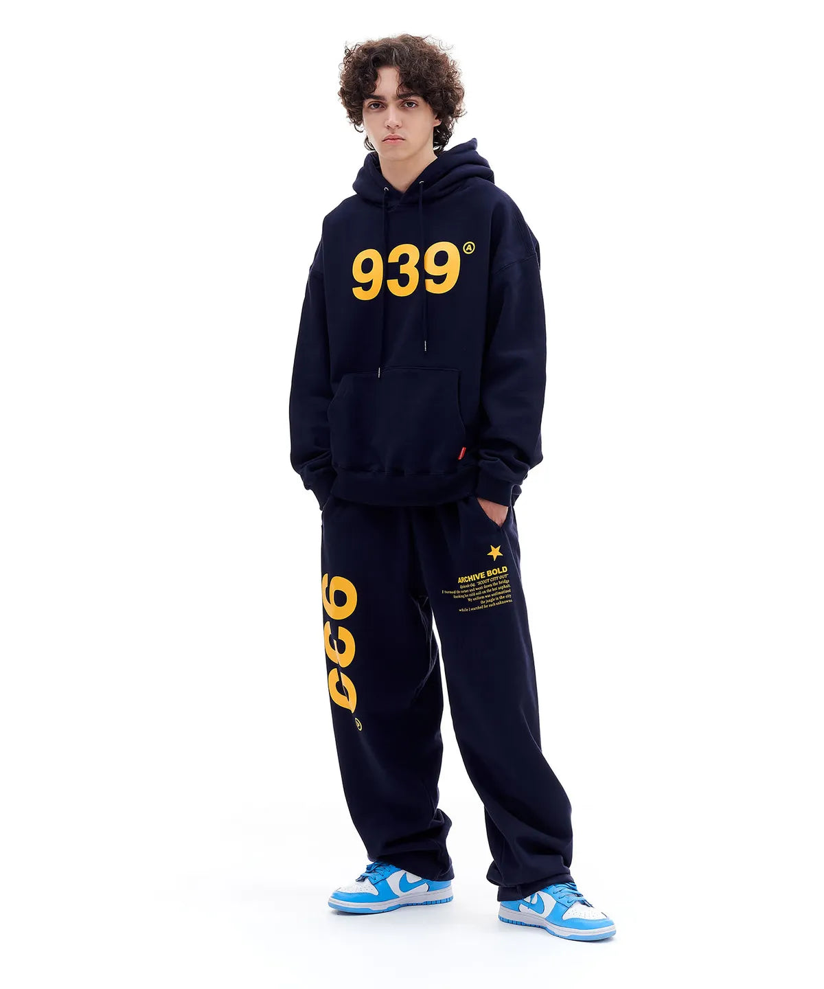 939 LOGO SWEAT PANTS (NAVY)