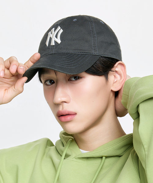 ACE UNSTRUCTURED BALL CAP NY #KARINA同款! - 9 COLORS CHARCOAL
