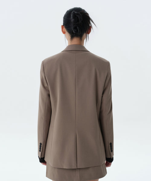WOMENS BASIC BLAZER #韓韶禧同款! - 3 COLORS BEIGE