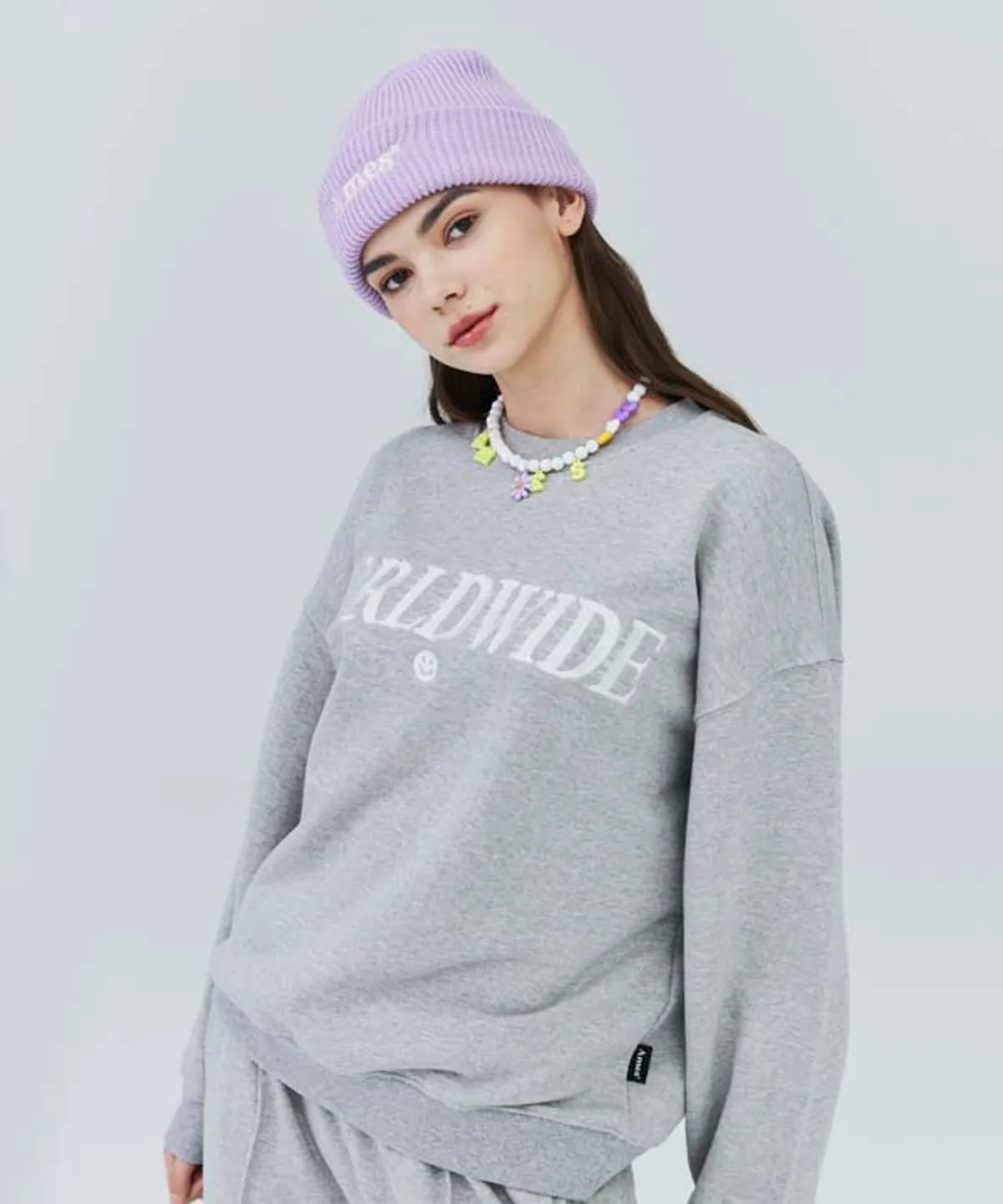 BASIC LOGO BEANIE PURPLE