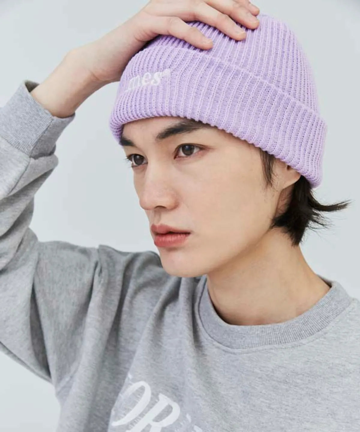 BASIC LOGO BEANIE PURPLE