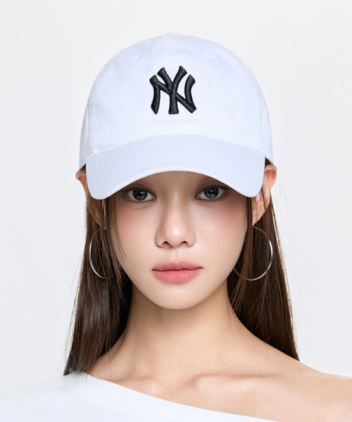 ACE UNSTRUCTURED BALL CAP NY #KARINA同款! - 9 COLORS OFF WHITE