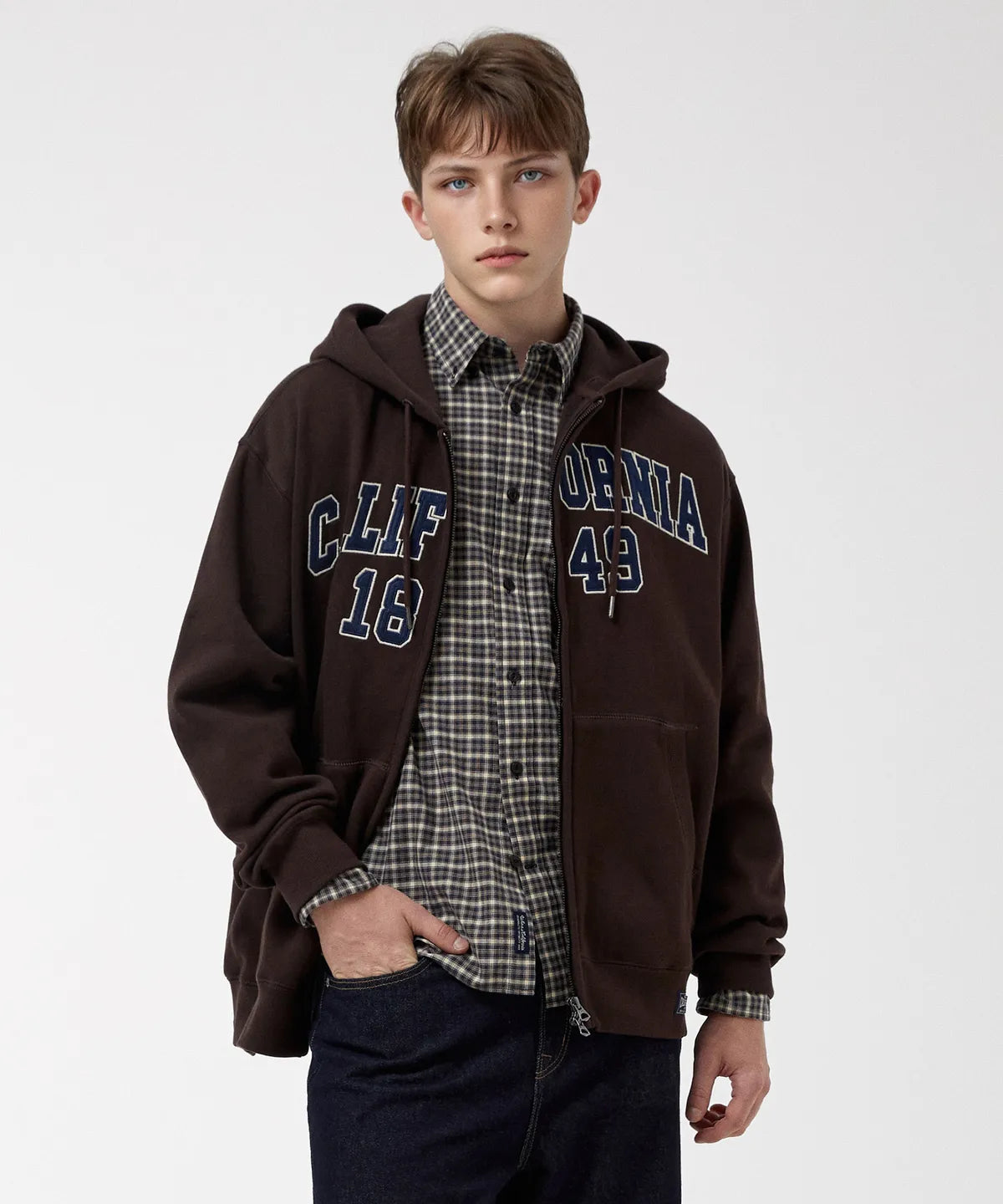 Signature Patch Hood Zip-up (BRUSHED) - 6 colors