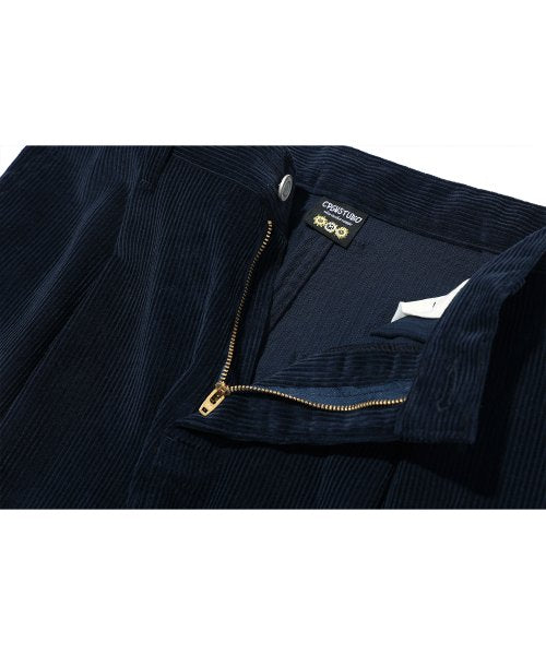 BALLOON WIDE CORDUROY PANTS - 2 COLORS NAVY