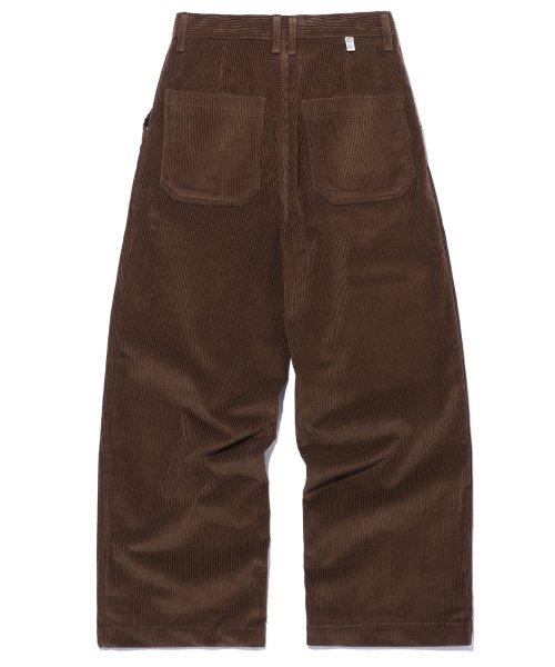 BALLOON WIDE CORDUROY PANTS - 2 COLORS BROWN