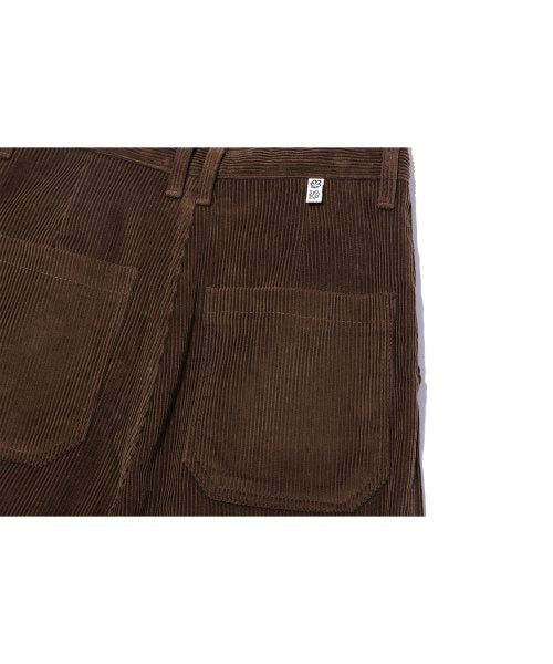 BALLOON WIDE CORDUROY PANTS - 2 COLORS BROWN