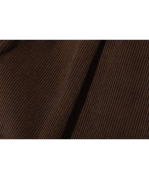 BALLOON WIDE CORDUROY PANTS - 2 COLORS BROWN
