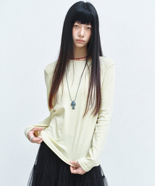 ESSENTIAL ROUND TOP #徐睿知同款! - 6 COLORS AS SHOWN