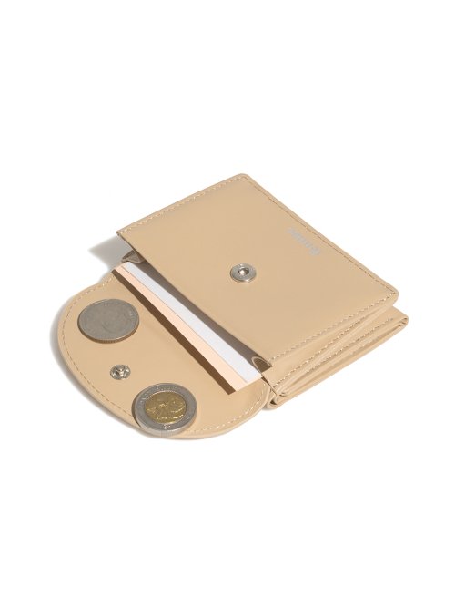 HALFMOON MINI WALLET - 5 COLORS BEIGE