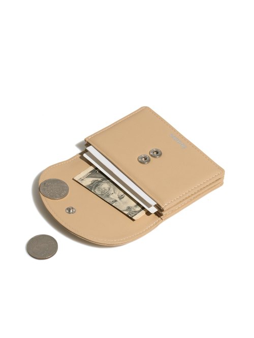 HALFMOON ACCORDION POCKET - 11 COLORS BEIGE