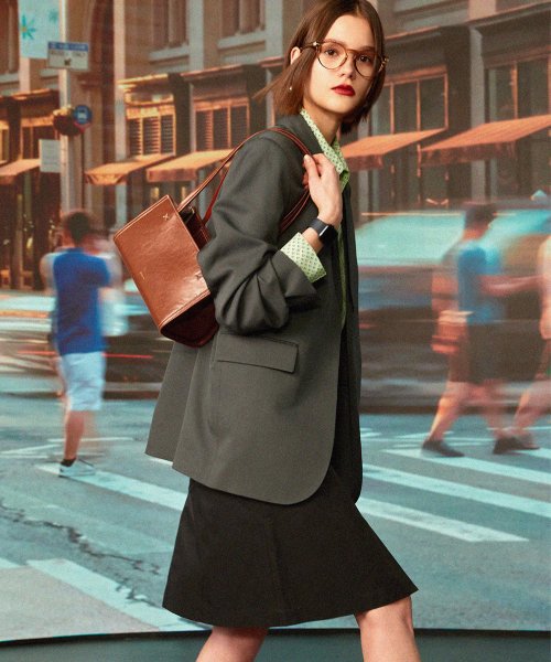 OBLONG BAG TINY - 2 COLORS DARK BLUE