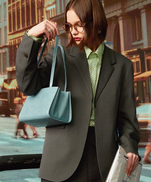 OBLONG BAG TINY - 2 COLORS DARK BLUE
