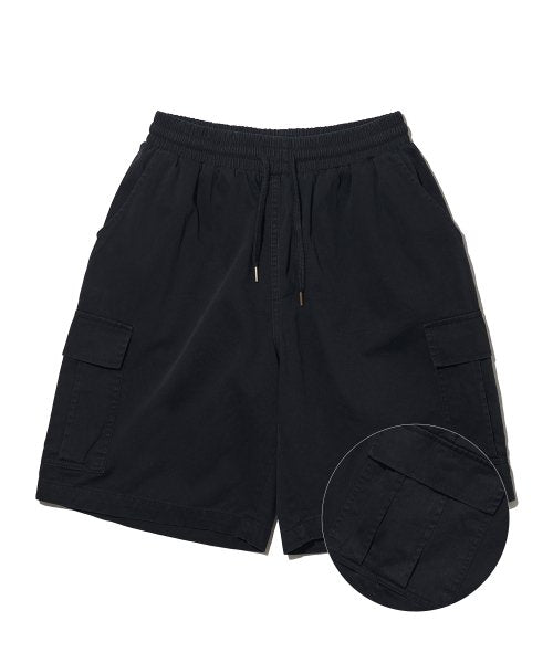 GIANT FIT STONE CARGO SHORTS - 4 COLORS BLACK