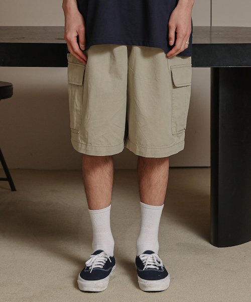 GIANT FIT STONE CARGO SHORTS - 4 COLORS OLIVE