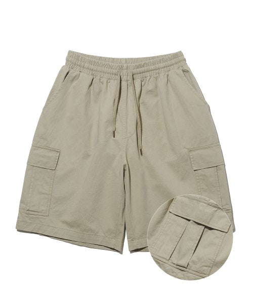 GIANT FIT STONE CARGO SHORTS - 4 COLORS OLIVE