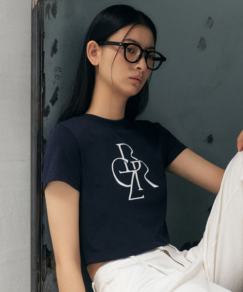 LOGO CROP SHORT SLEEVE TEE - 5 COLORS