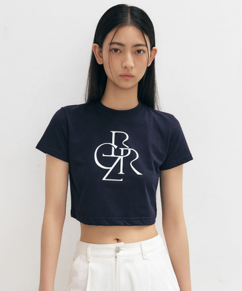 LOGO CROP SHORT SLEEVE TEE - 5 COLORS