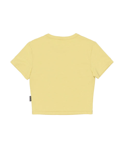 CHEESY WORDS CROP TOP EGGSHELL AS SHOWN
