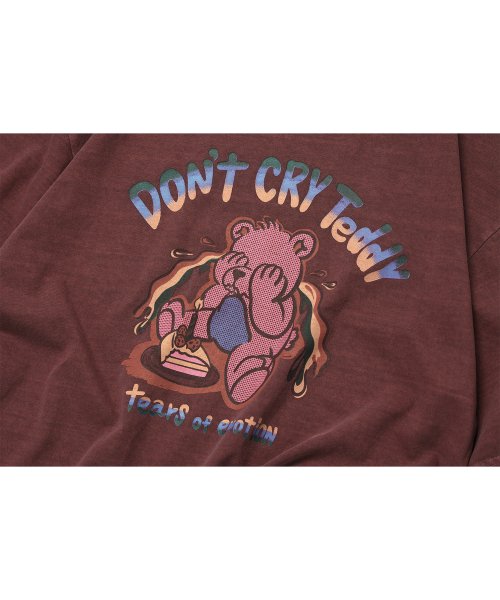 DONT CRY TEDDY SHORT SLEEVE TEE - 4 COLORS PINK