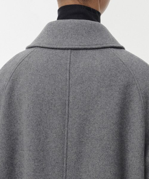 WOMENS CASHMERE BLEND BALMACAAN ROBE COAT #韓韶禧同款! - 8 COLORS GREY
