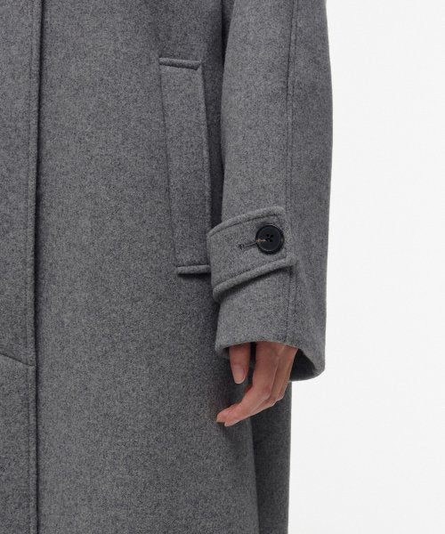 WOMENS CASHMERE BLEND BALMACAAN ROBE COAT #韓韶禧同款! - 8 COLORS GREY