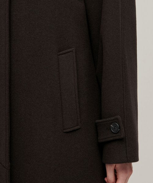 WOMENS CASHMERE BLEND BALMACAAN ROBE COAT #韓韶禧同款! - 8 COLORS BROWN