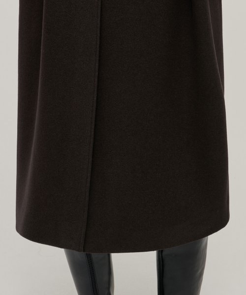 WOMENS CASHMERE BLEND BALMACAAN ROBE COAT #韓韶禧同款! - 8 COLORS BROWN