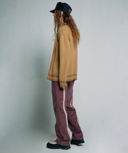 TAPED CORDUROY BEACH PANTS CARMEL - 2 COLORS PURPLE